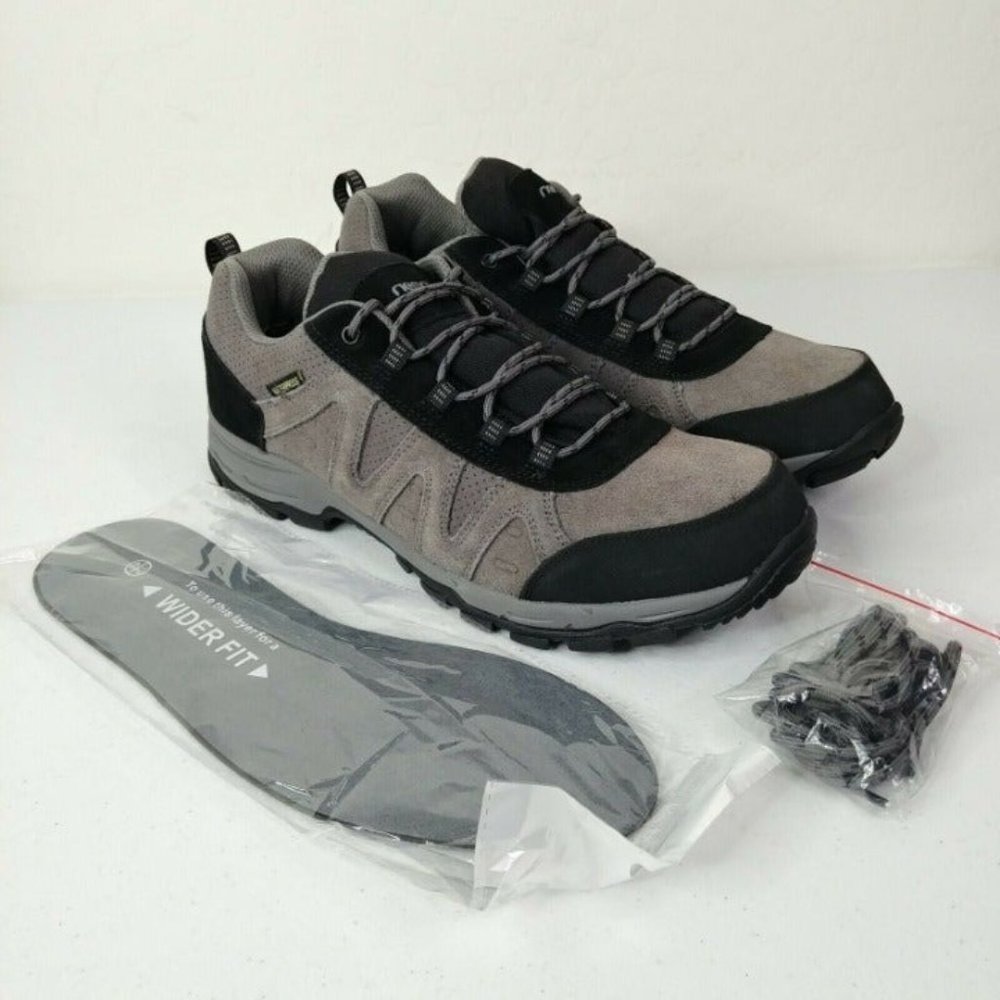 Riemot Waterproof Hiking Shoes Grey Black Lightweight Running Trainers M…